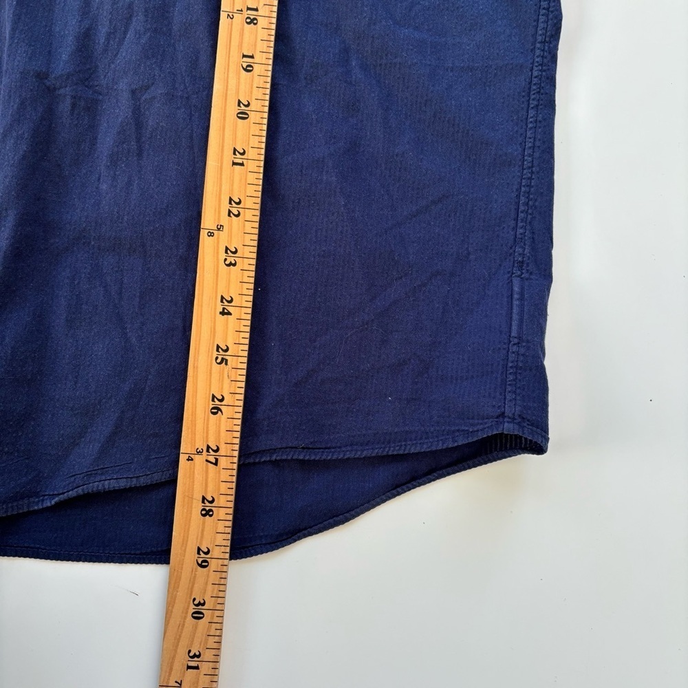 Polo Ralph Lauren Men's Navy Blue RL Prepster Classic Fit Seersucker Shirt LARGE - Picture 12 of 12